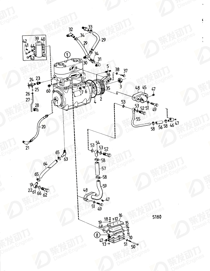 VOLVO Pipe connection 823706 Drawing